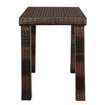 ZUN Bar Table Brown Gradient （ONLY table） 07380505