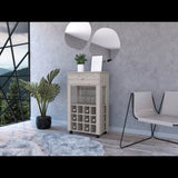 Ambler 1-Drawer 12-Bottle Wine Cabinet Light Grey B06279975