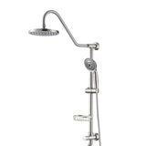 Shower Head with Handheld Shower System with 8" Rain Shower Head W121961282