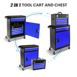 ZUN 5-Drawer Rolling Tool Chest, High Capacity Tool Storage Cabinet W/Lockable Wheels, Anti-Slip Liner, W1239P176623