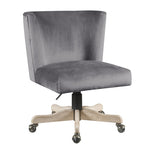 ZUN Grey Swivel Office Chair with Casters B062P209201