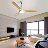 Low Profile 52 Inch Integrated LED Indoor Ceiling Fan with Light Kit and Remote Control for Living W934P146038