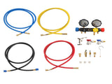 AC Manifold Gauge Set 4-Way Fit R134A R12 R410A Refrigeration Charging 14pcs 43445094