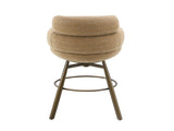 Jena Taupe Chenille & Bronze Bar Chair w/Swivel B2726P618518