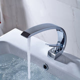 Chrome Bathroom Faucet,Faucet for Bathroom Sink, Single Hole Bathroom Faucet Modern Single Handle W1932P172285