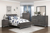 ZUN Modern Sleek Design Bedroom Furniture 1pc Beautiful Chest with 6 Drawers Brownish Gray and Antique B011P255196