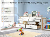 () Double-Row 8-Drawer Storage Cabinet Particleboard with Melamine-Coated 70962466