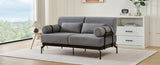 Modern Loveseat Sofa 59" Sofa Couch 2-Seater Sofa with Flexible USB Ports , Unique Cylindrical N719P290584E