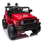 ZUN Licensed TOYOTA FJ Cruiser,12V Kids ride on car 2.4G W/Parents Remote Control,electric car for W1396107513