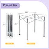 Only Table Leg.Simple Silver Stainless Steel Folding Table Frame - Multifunctional, W1512P359323