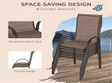 Outdoor dining table and chair package with umbrella 50008185