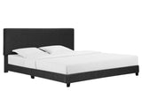 King Size Charcoal Grey Upholstered Platform Bed B108P160249