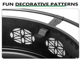 30 Inch Round Outdoor Wood Pit, Heavy Duty Wrought Iron Firepit with Hinged Spark 67742285