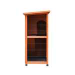 ZUN Rabbit Hutch Outdoor, 2-Story Rabbit Cage Indoor with Run, Bunny Cage with 2 Removable No-Leak W219106475