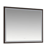 60 x 48 Inch LED Bathroom Mirror with Aluminum Frame, Wall Mounted Vanity Mirror, Anti-Fog, Memory, W2287P358690