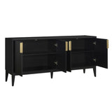 U_Style Storage Cabinet Sideboard Wooden Cabinet with 4 Doors for Hallway, Entryway, Living Room, WF317431AAB