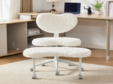 Artificial rabbit hair Meditation Chair Plus, Legged Chair with Wheels, ADHD Chair, Criss 05191660
