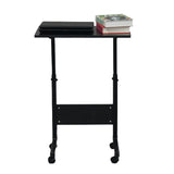 Removable P2 15MM Chipboard & Steel Side Table with Baffle Black 06319375