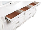 Opulence Modern Style 9- Drawer Dresser Made with Wood in Pearl White B009P240961