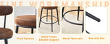 Fashionable and Comfortable - Two Sets Of Rrgonomic High Leg Bar Chairs, With Brown Technology W1151P279691