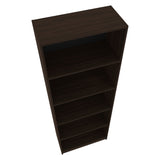 FM FURNITURE Dam Bookcase with Open Storage and 5 Shelves, Stained Walnut B128P301394