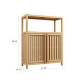Large Capacity Bamboo Storage Furniture for Bathroom Living Room Bathroom Bamboo Storage W2207P147169