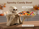 Skeleton Tray - Gothic Fruit Platter, Punk Style Candy Dish & Key Holder Halloween Candy Dish Decor 14467002