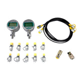 80M Digital Hydraulic Pressure Test Kit Gauge Coupling Hose with Case for Excavator 79310625