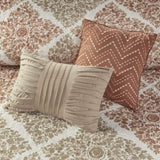 6 Piece Printed Quilt Set with Throw Pillows Multi Full/Queen B03597396