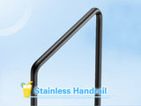 3 Step Ladder with Handrail, Swimming Pool Ladder Above Ground, 660 lb Load Capacity RV Steps with 31746287