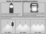 Portable Solar Power Station Rechargeable Backup Power Bank w/Flashlight 3 Lighting Bulbs For 16989603