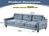 Couch Comfortable Sectional Couches and Sofas for Living Room Bedroom Office Small Space W2121137324
