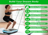 Vibration Exercise Machine With Resistant Bands Remote Control Whole Body Vibration Platform Workout 86340703