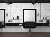 15cm E0 particleboard with hemp surface, two draws and three holes with lock, salon cabinet, black 80275386