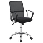 ZUN Black Swivel Office Chair with Casters B062P153790