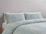 Full/Queen 3 Piece Cotton Jacquard Duvet Cover Set B03596482