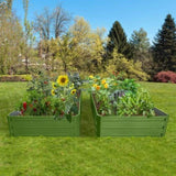 6 x 3 x 1 ft Metal Garden Bed,Outdoor Planter Box Metal Patio Kit Planting Bed for W1350P189692