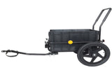 2-in-1 Bike Cargo Trailer, Bicycle Trailer with Removable Box and Waterproof Cover, Black, 39014724
