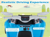 2 in 1 Kids Ride On ATV with Removable Trailer, 6V Electric Quad for Toddlers Ages 3 Navy 33075439
