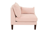 Beautiful Blush Pink LAF / RAF One Arm Chair Morgan Fabric 1pc Chair Pillow Soft Cushion Wood Legs B011P278576