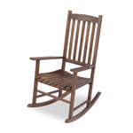 ZUN Outdoor Acacia Wood Rocking Chair Brown, Rustic Traditional Patio Rocker Chair 1 PC Single Pack W2640P207936