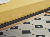 190.5*96.5*45.7cm Bed Height 18'' Simple Basic Iron Bed Frame Iron Bed Black 99872942
