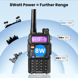 BAOFENG UV-5R Radio Portable Walkie Talkie , Handheld Ham Radio Long Range 8W High Power, 67620633