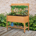 ZUN Wooden Planter、Flower shelf,Wood Planter Box,Wooden Garden Box 26583273