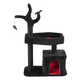 44.5" Heavy Duty Gothic Cat Tree Large Cat Tower Cat Tree Indoor Cats Spacious Cat Condo Coffin 07409591