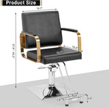 Salon Chair Styling Barber Chair, Beauty Salon Spa Equipment with Heavy Duty Hydraulic Pump, 91614347