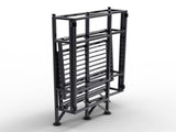 Storage 2 Tier Folding Metal Shelf, Black 70780096