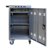 Mobile Charging Cart and Cabinet for Tablets Laptops 35-Device -Silver W1102P207222