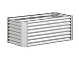 422 Ft Galvanized Steel Raised Garden Bed Outdoor Planter Box for Vegetables Herbs Flowers 11636552