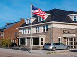 Telescopic Flag Pole Kit, 20FT Height Adjustable Heavy Duty Aluminum Flagpoles with 5x3 US Flag & 92299791